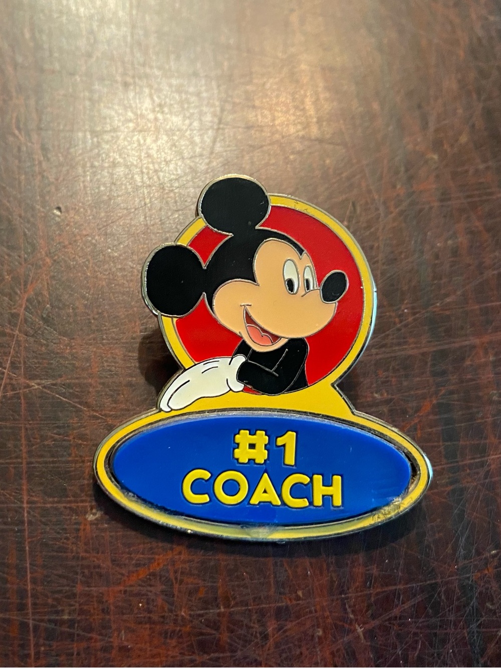 Disney Mickey Mouse #1 Coach Pin First Release Single - Disney Franchise